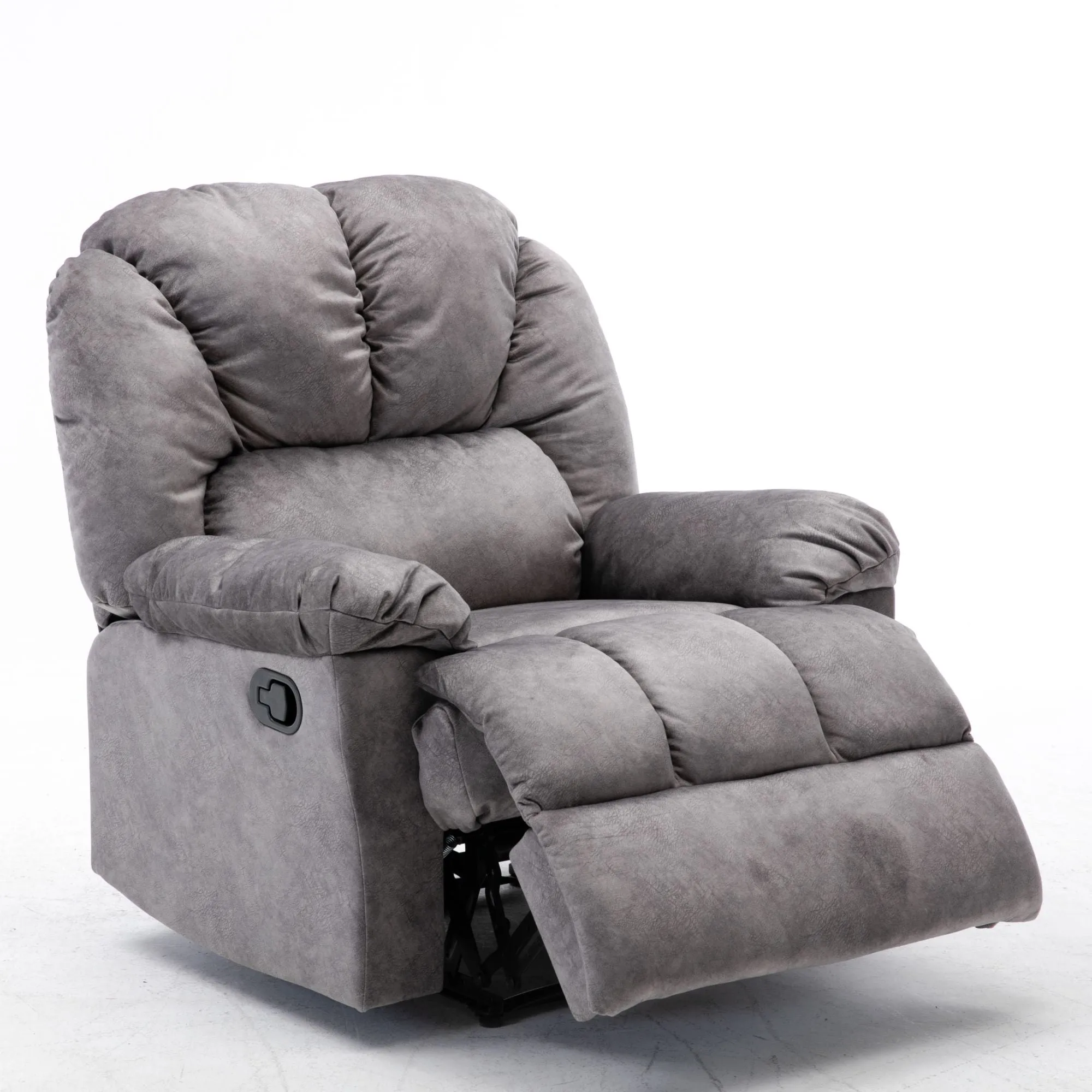 Manual Recliner Chair Comfortable Velvet Fabric
