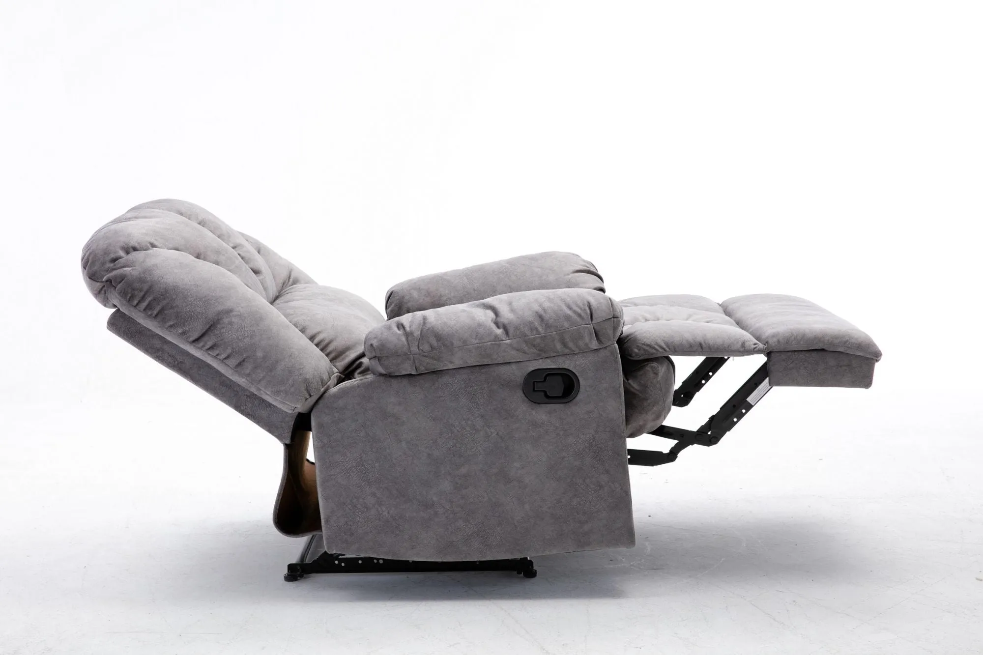Manual Recliner Chair Comfortable Velvet Fabric