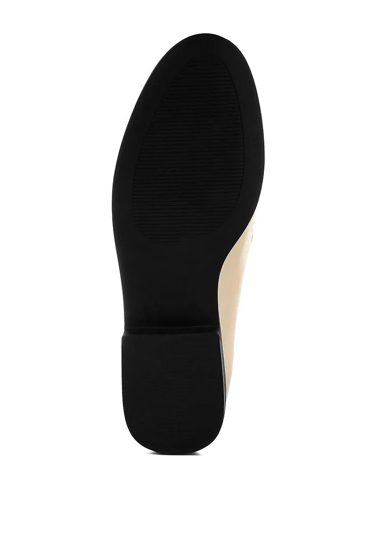 Melucine Metallic Horsebit Detail Loafers