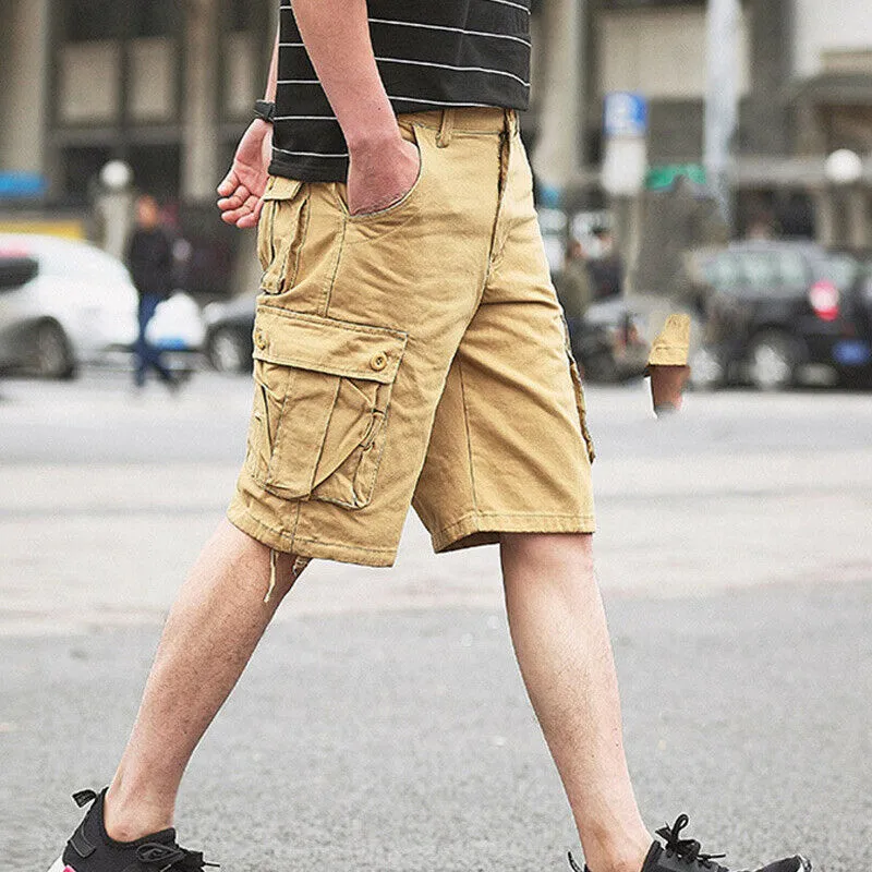 Men's Cargo Shorts - Beige