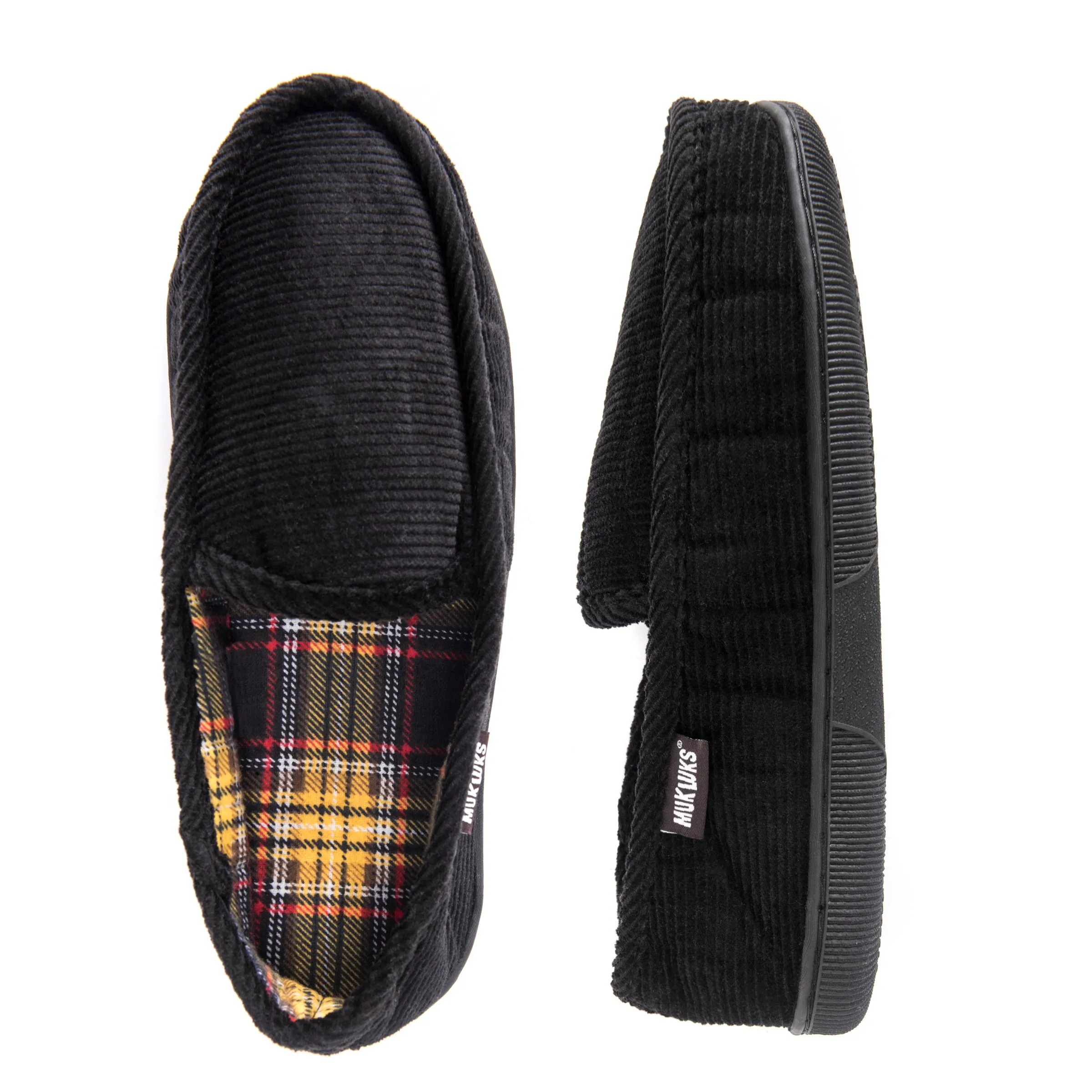 Men's Corduroy Moccasin with Flannel Lining