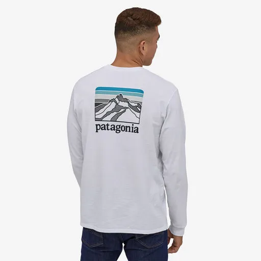 Men's Patagonia | Long-Sleeve Line Logo Ridge Responsibili-Tee® | White