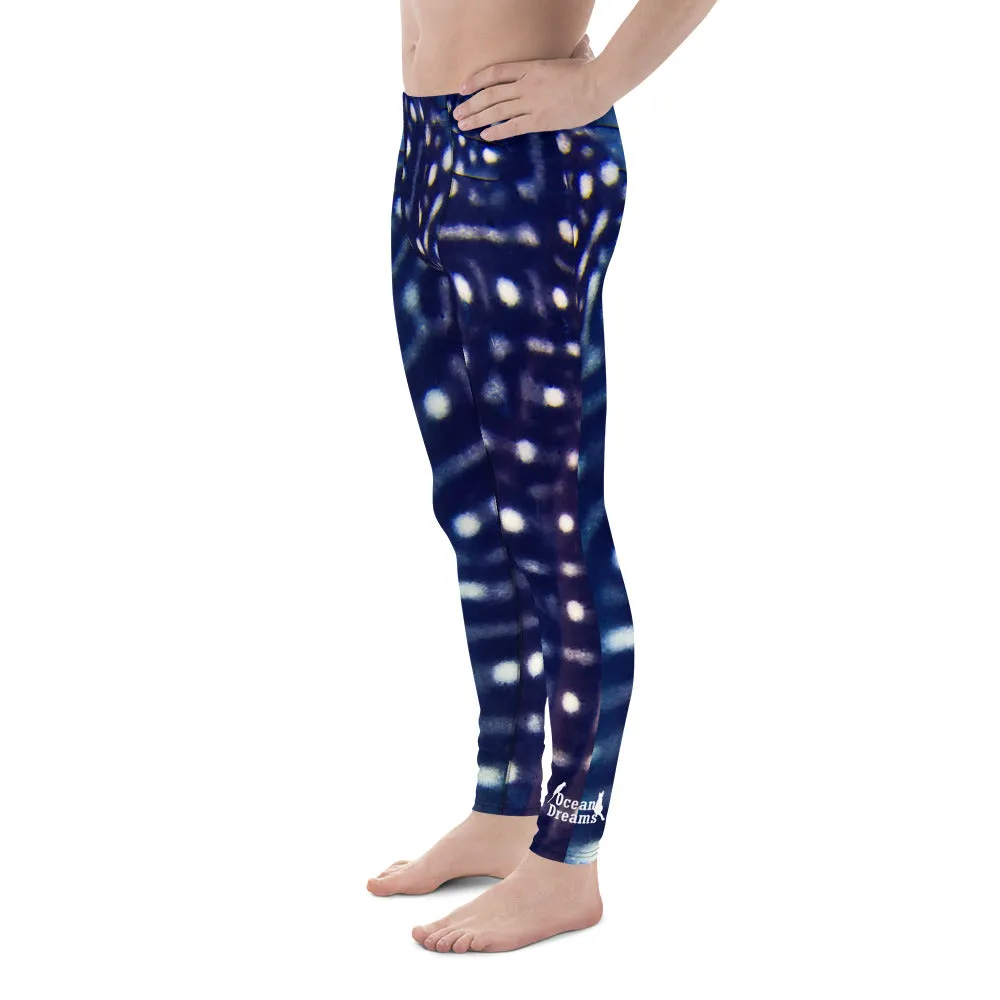 Men's Whale Shark Blue Leggings