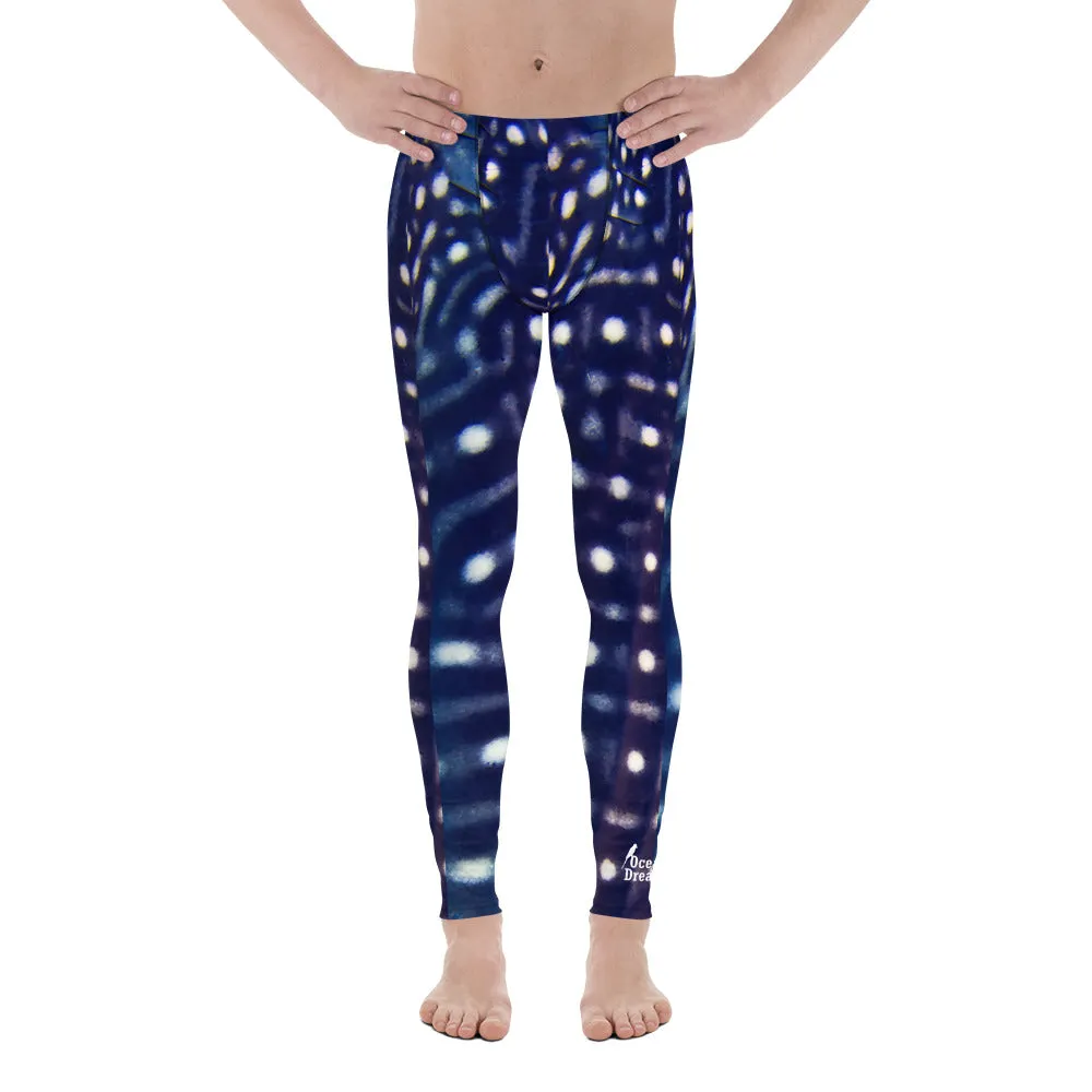 Men's Whale Shark Blue Leggings