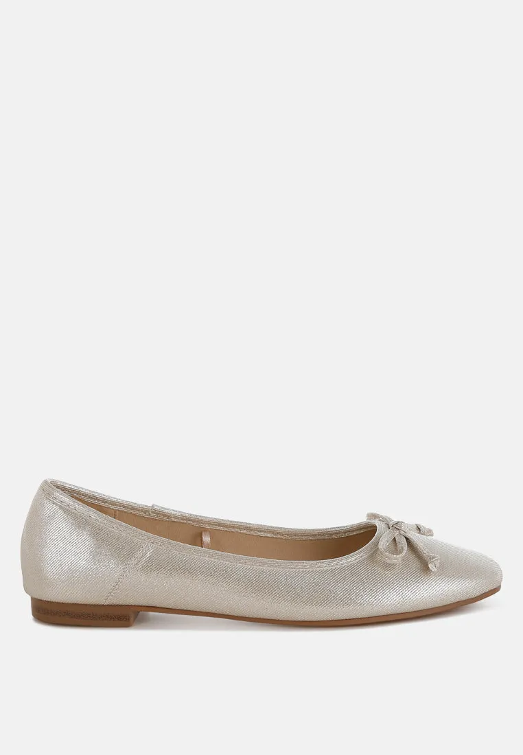 Metallic Ballet Flats by RUW
