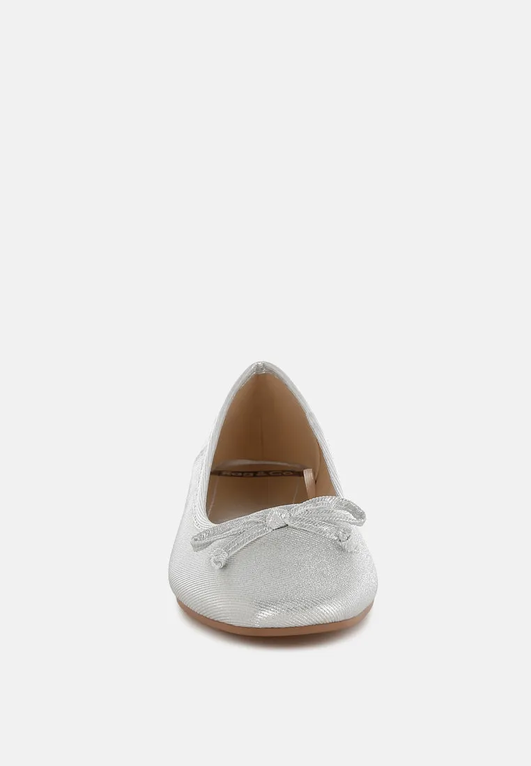 Metallic Ballet Flats by RUW