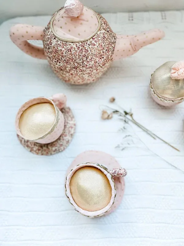 Mon Ami Plush Floral Toy Tea Set (3pc)