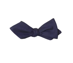 Navy Diamond Tip Bow Tie