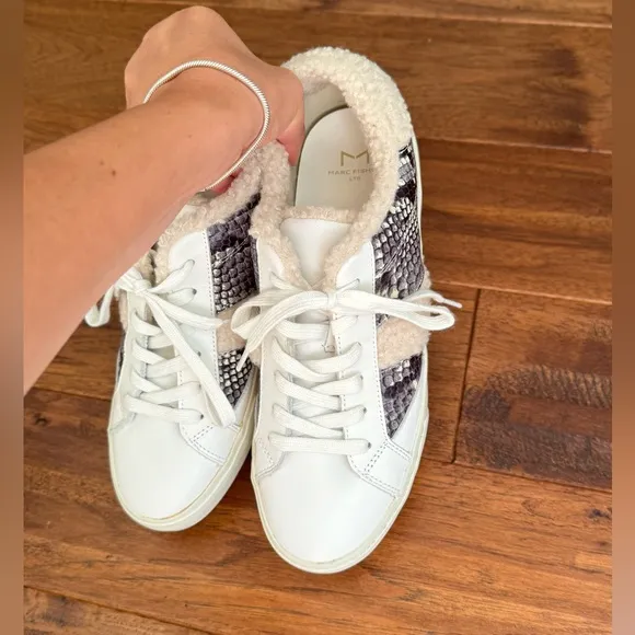 NEW Marc Fisher LTD mello leather sneakers perfect for fall Women’s size 9.5