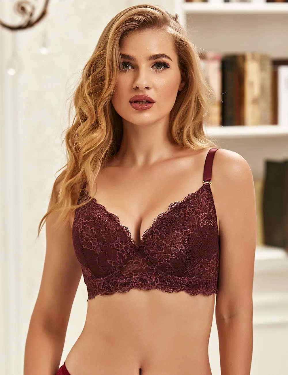 New White High Quality Lace Comfortable T-shirt Bra