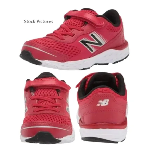 NIB 12 X-Wide Little Boys, 680 V6 Velcro Hook &amp; Loop Running Shoe by New Balance