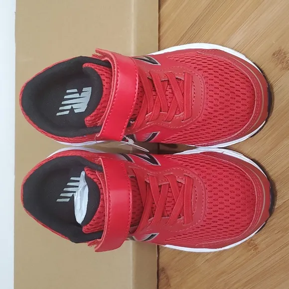 NIB 12 X-Wide Little Boys, 680 V6 Velcro Hook &amp; Loop Running Shoe by New Balance