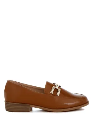 Patent Faux Leather Loafers By RAG
