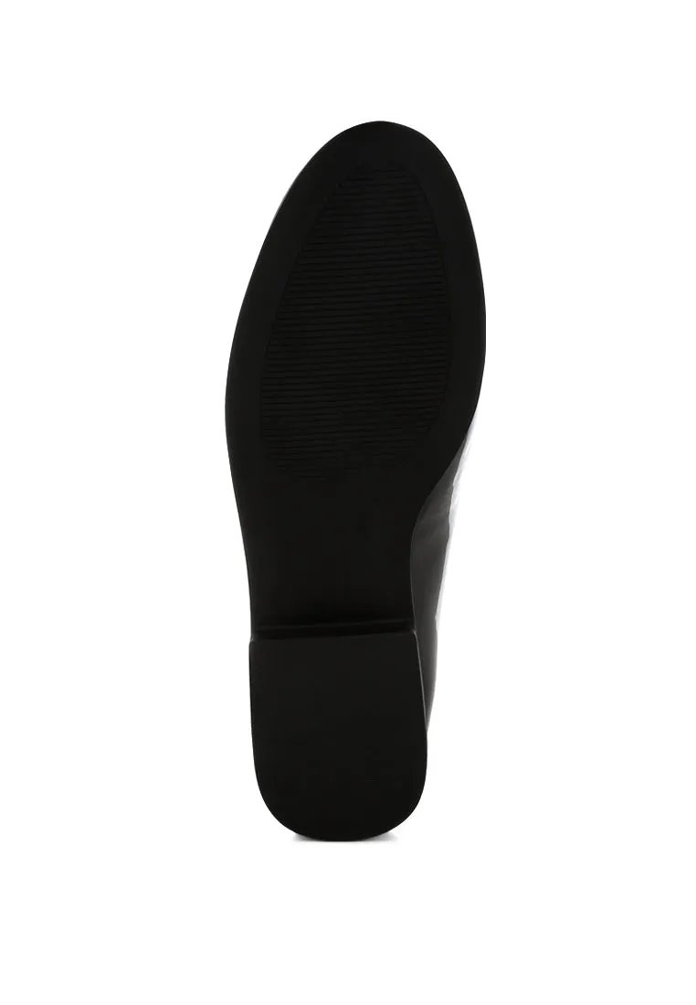 Patent Faux Leather Loafers By RAG