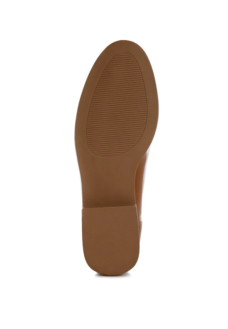 Patent Faux Leather Loafers By RAG