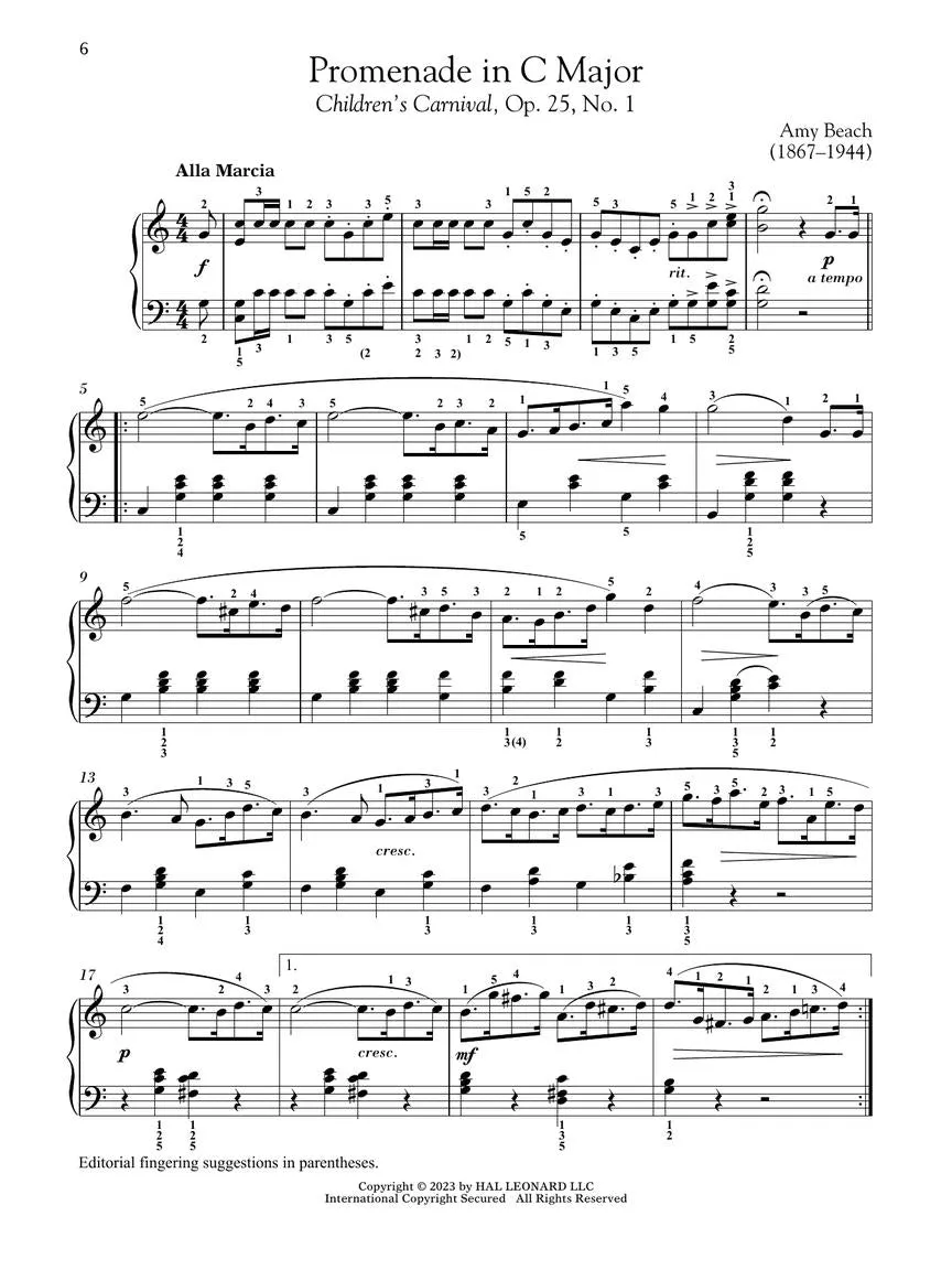 Piano Music by Women Composers Book 1