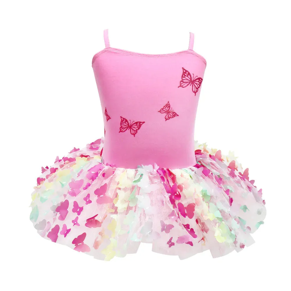 Pink Poppy Rainbow Butterfly Tutu
