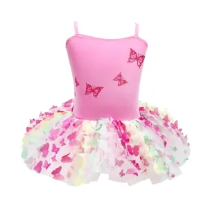Pink Poppy Rainbow Butterfly Tutu