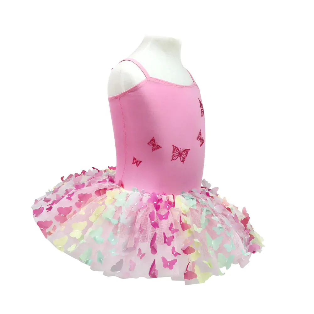 Pink Poppy Rainbow Butterfly Tutu