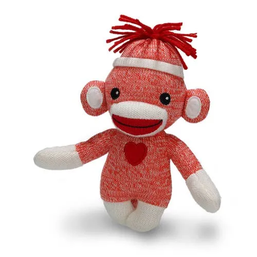 Plush Small Orange Sock Monkey
