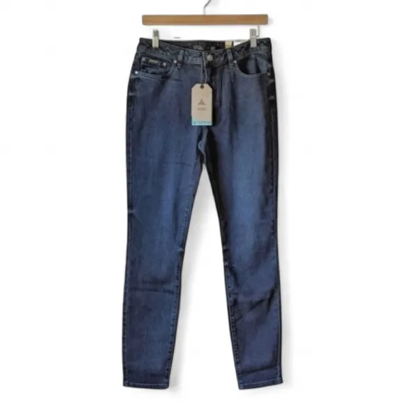 PRANA NWT Organic Dark Blue Denim Sienna Jeans sz 10