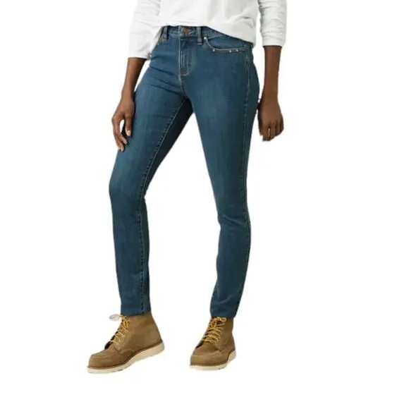 PRANA NWT Organic Dark Blue Denim Sienna Jeans sz 10