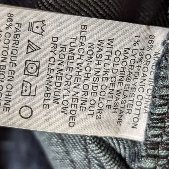 PRANA NWT Organic Dark Blue Denim Sienna Jeans sz 10