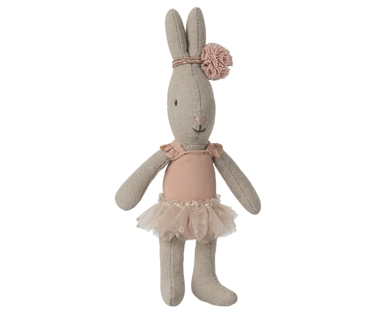 Pre-order Maileg  Rabbit, Micro - Ballet suit and skirt rose