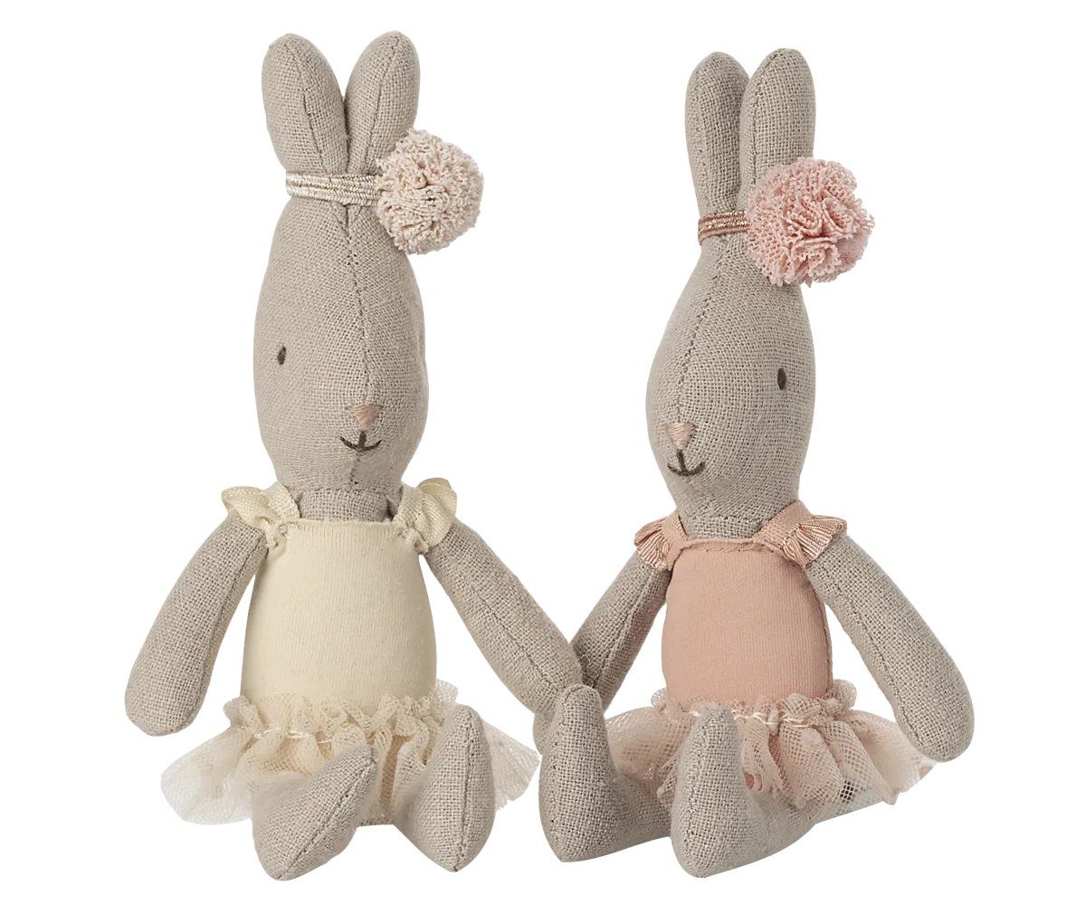 Pre-order Maileg  Rabbit, Micro - Ballet suit and skirt rose