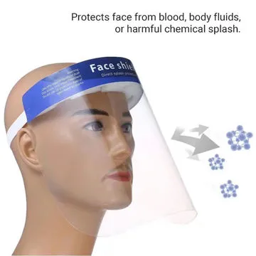 Protective Face Shield - Clear Screen & Comfortable Headband