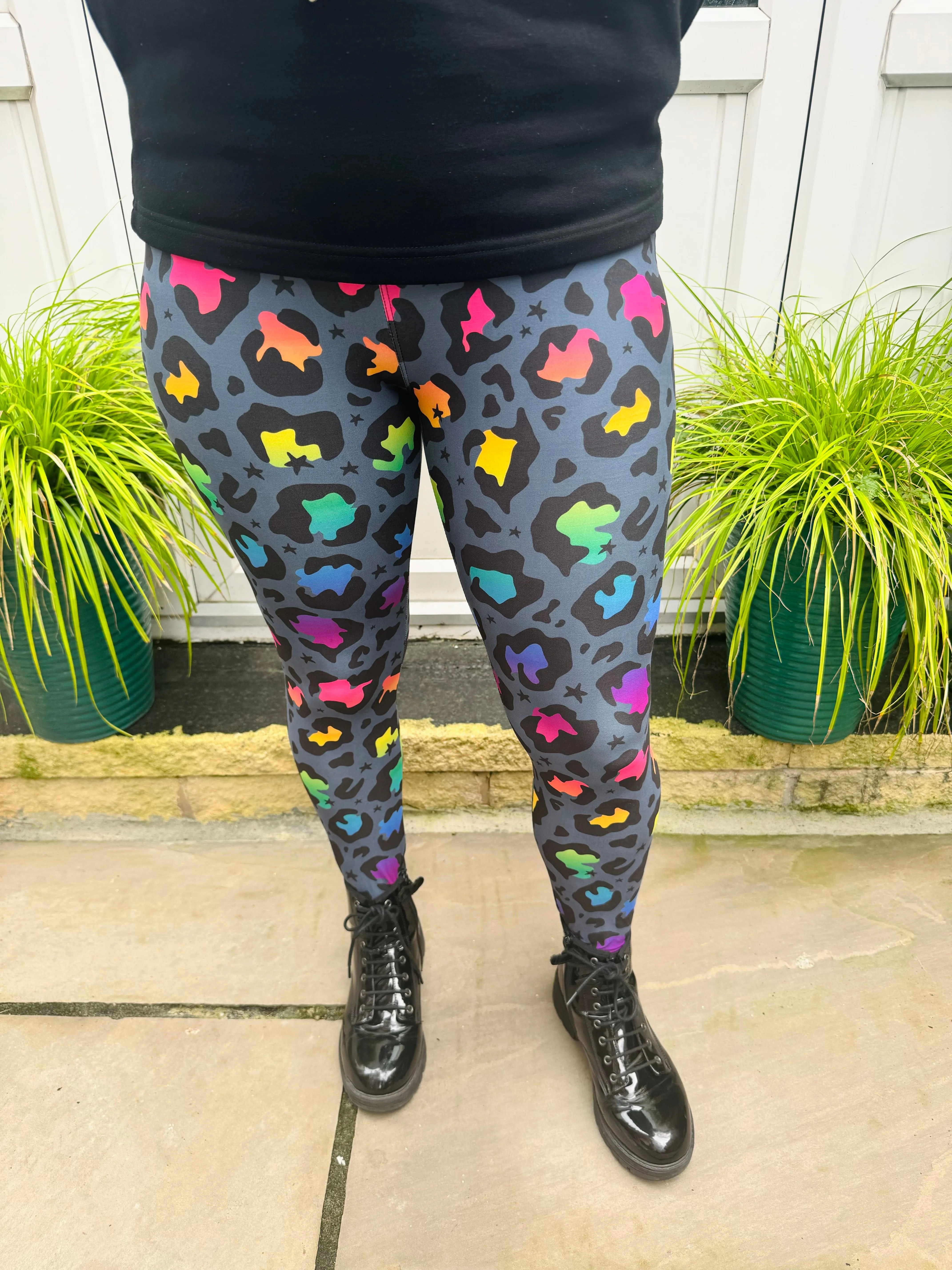 Rainbow Leopard CASUAL Leggings