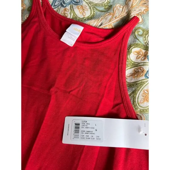 Red Lole Luisa Comfortable High Neck Maxi Dress