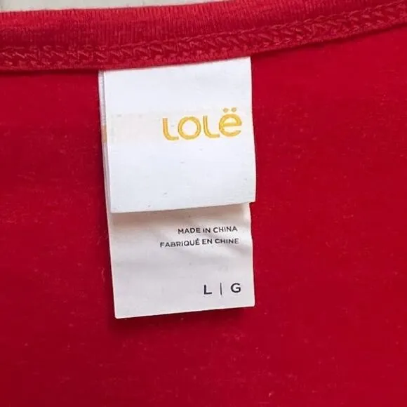 Red Lole Luisa Comfortable High Neck Maxi Dress