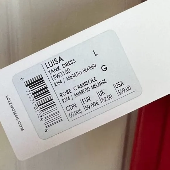 Red Lole Luisa Comfortable High Neck Maxi Dress