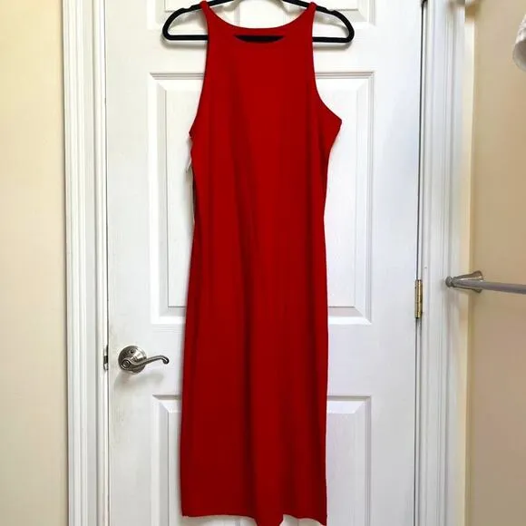 Red Lole Luisa Comfortable High Neck Maxi Dress