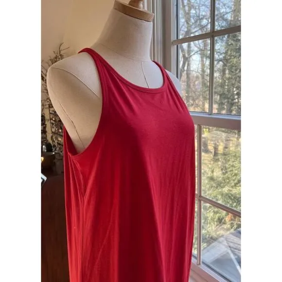 Red Lole Luisa Comfortable High Neck Maxi Dress