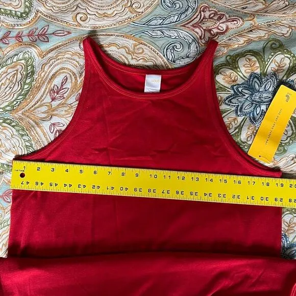 Red Lole Luisa Comfortable High Neck Maxi Dress