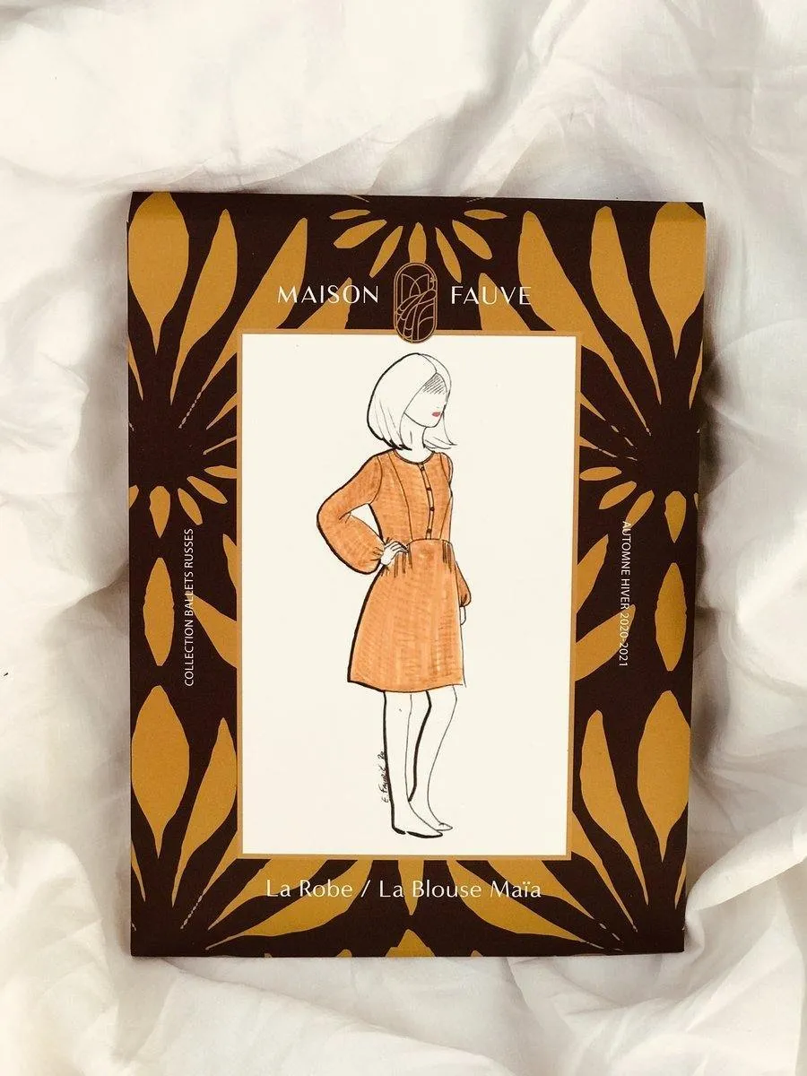 Robe/Blouse MAÏA Patron de couture Pochette - MAISON FAUVE