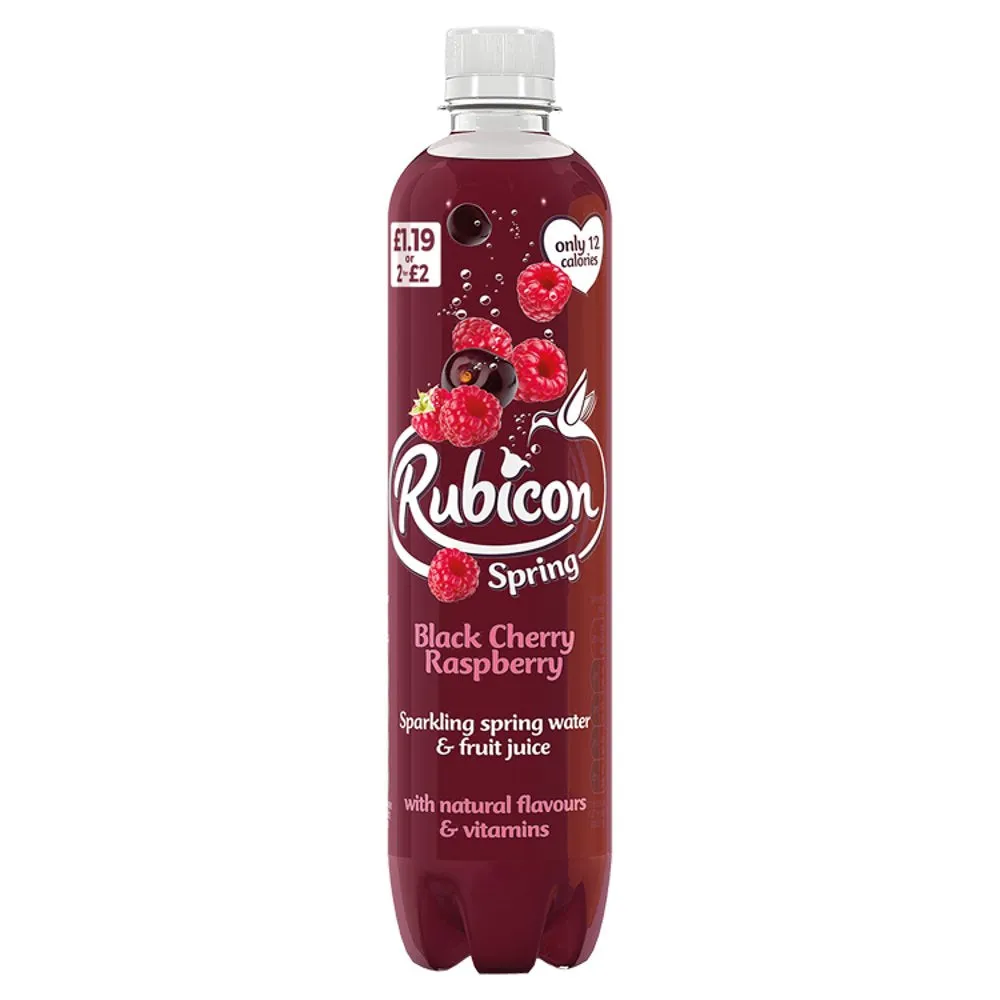 Rubicon Spring Black Cherry & Raspberry, PMP 500ml (Case of 12)