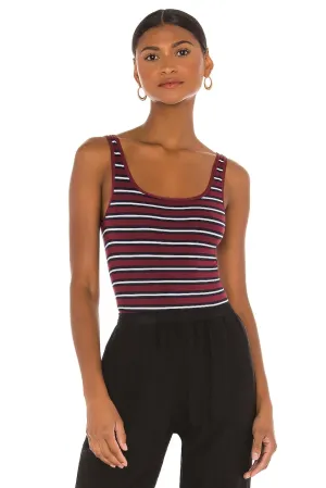 Ruby Shaping Thong Bodysuit - Cotton Seamless - Tawny Stripe