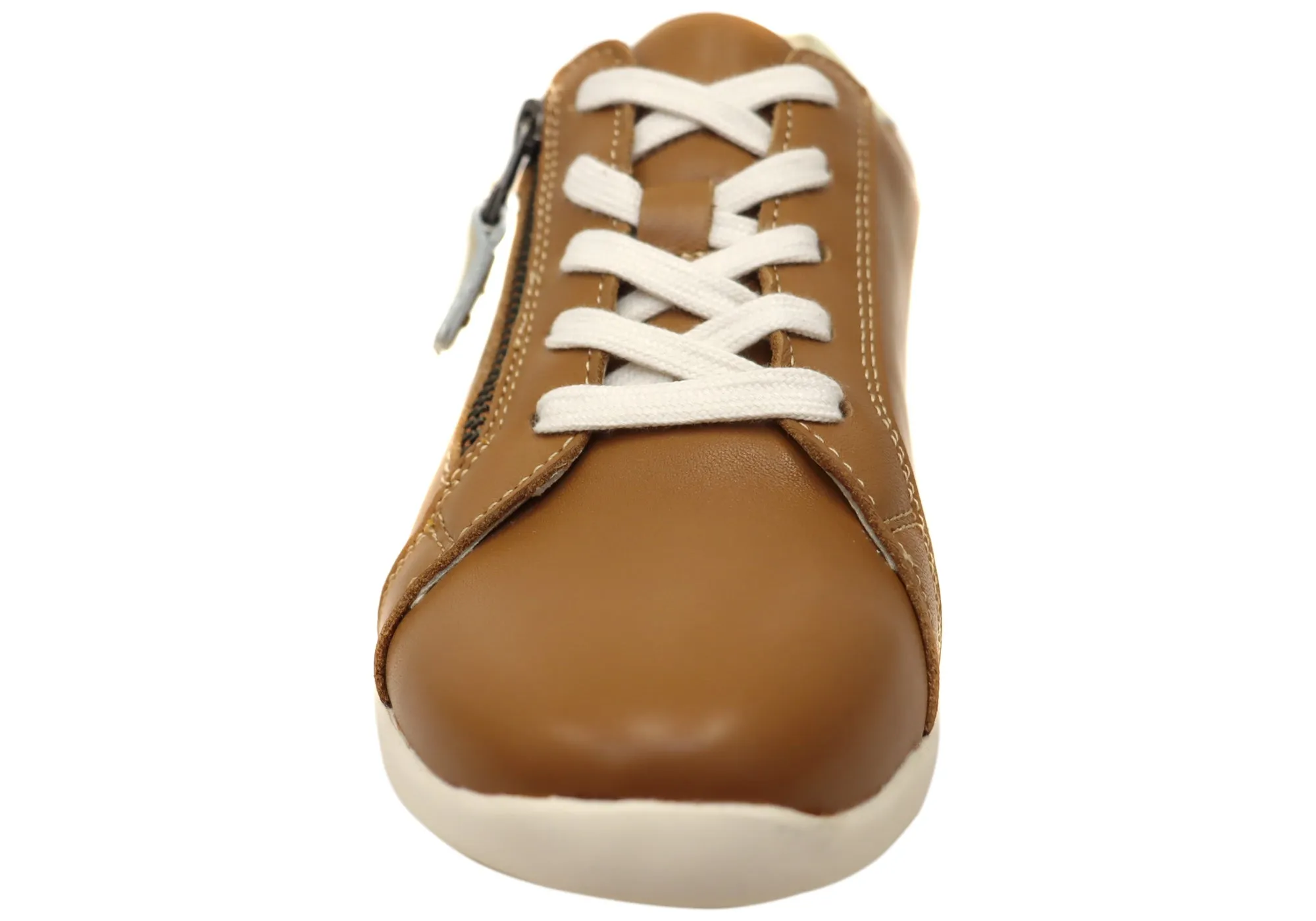 Scholl Orthaheel Womens Leather Comfortable North Sneakers Shoes