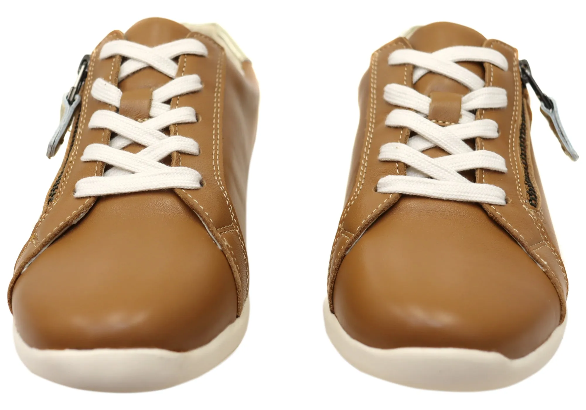 Scholl Orthaheel Womens Leather Comfortable North Sneakers Shoes