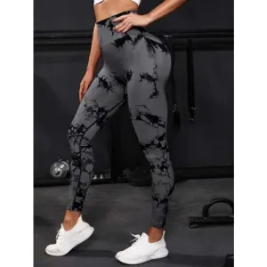 Seamless High Waist Tie Dye Yoga Leggings