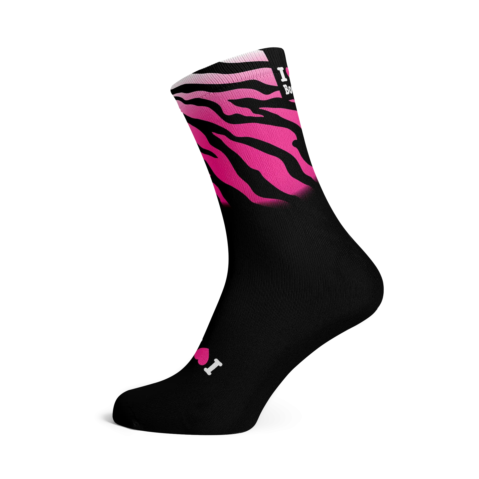 Sox - ILoveBoobies Pink Zebra Socks