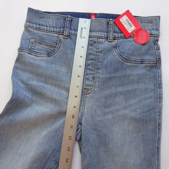 SPANX Skinny Jeans Denim Light Vintage Wash Blue Shaping Stretch NWT Size S $128