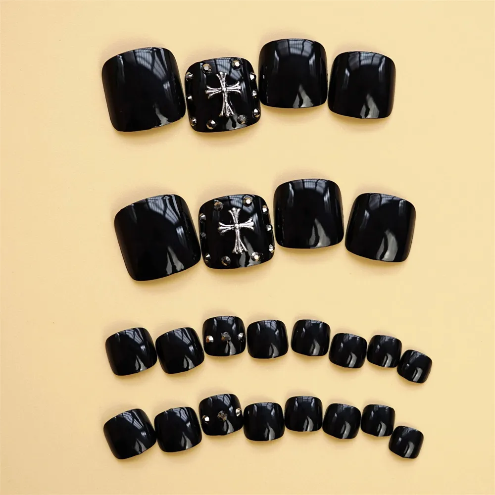 Square Toe Mine Black Cross