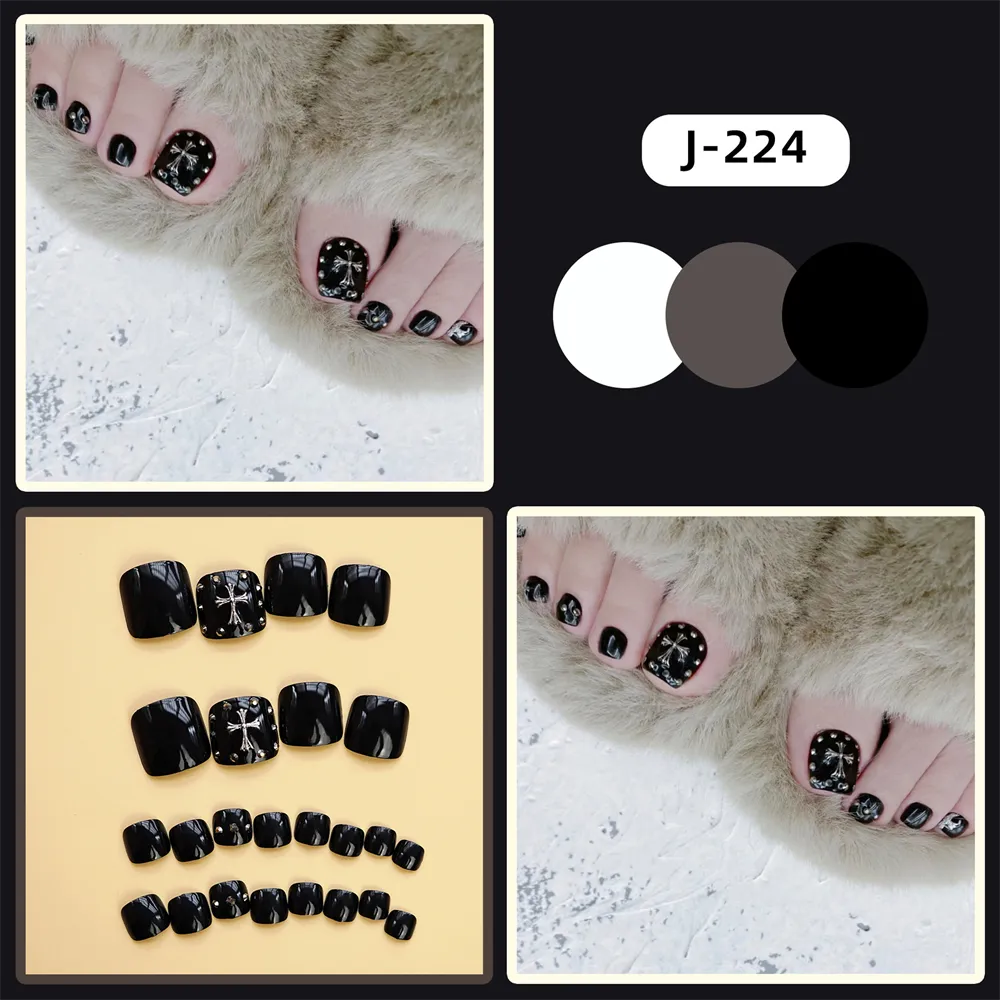 Square Toe Mine Black Cross