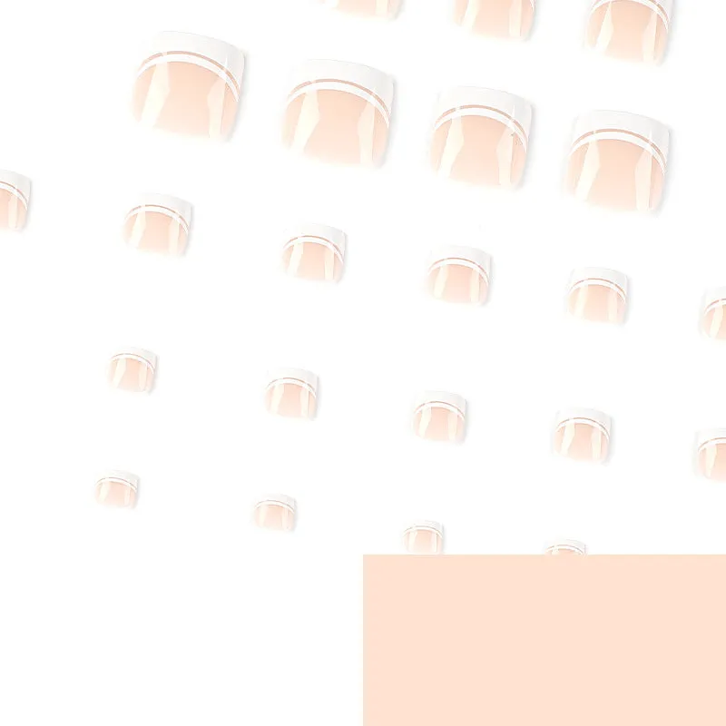 Square Toe Simple White