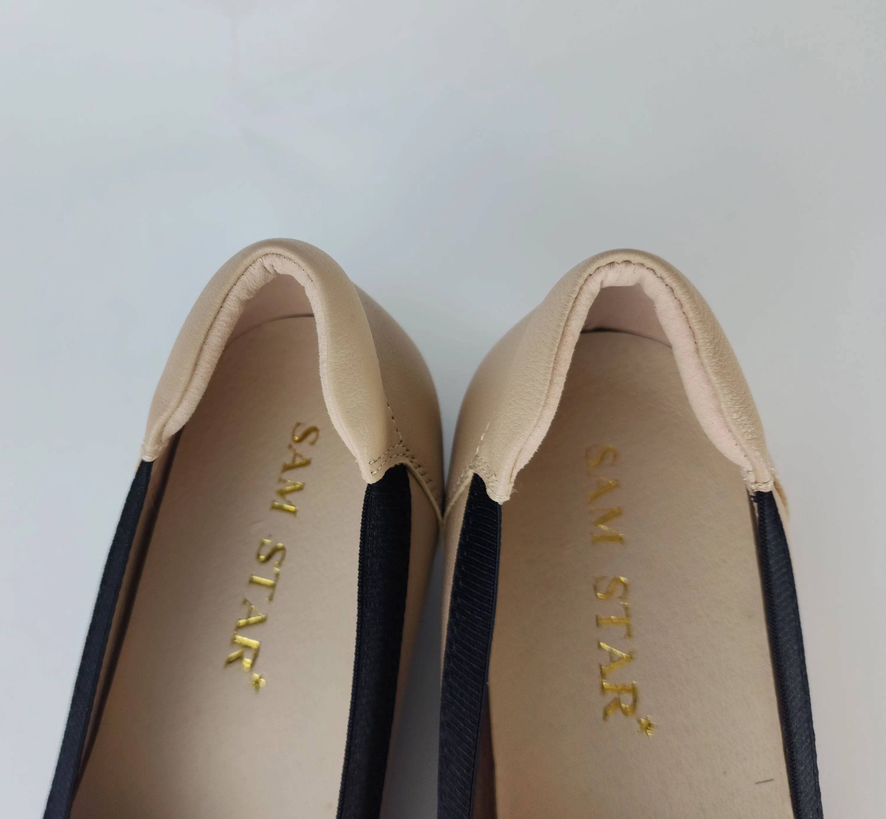 SS24006  Pointy Leather pumps with bow and extra cushion