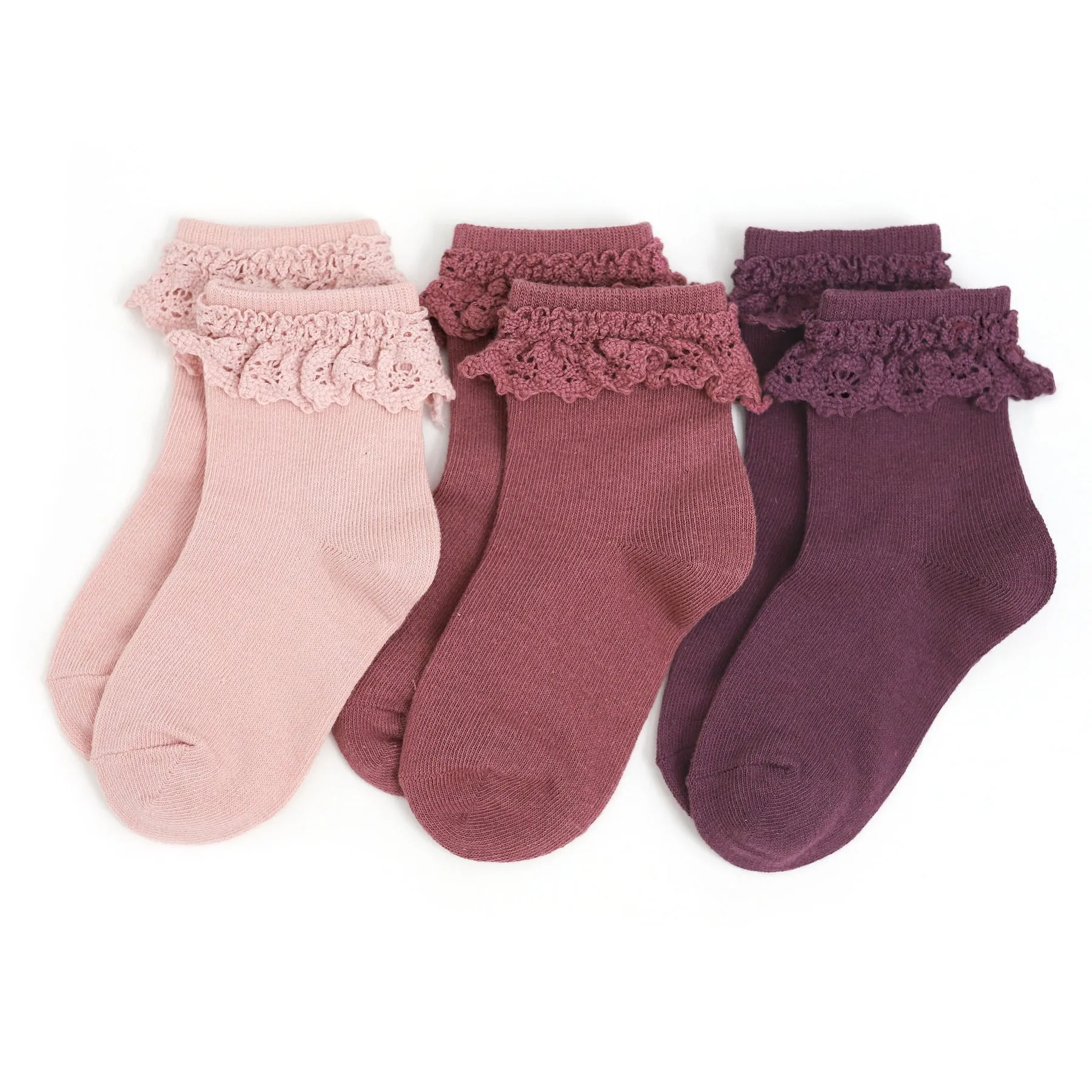 Sugar Plum Lace Midi Sock | 3-pack